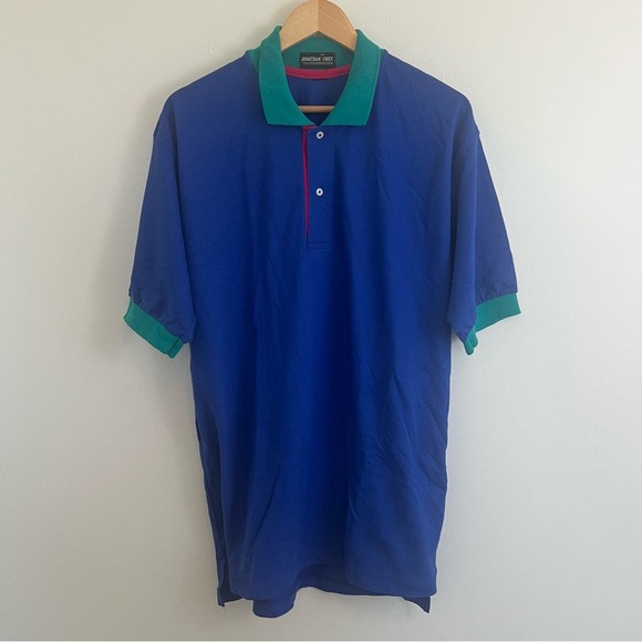 Vtg 90s Jonathan Corey Rugby Polo Shirt Adult Extra Large Colorblock USA Men’s - Picture 2 of 7